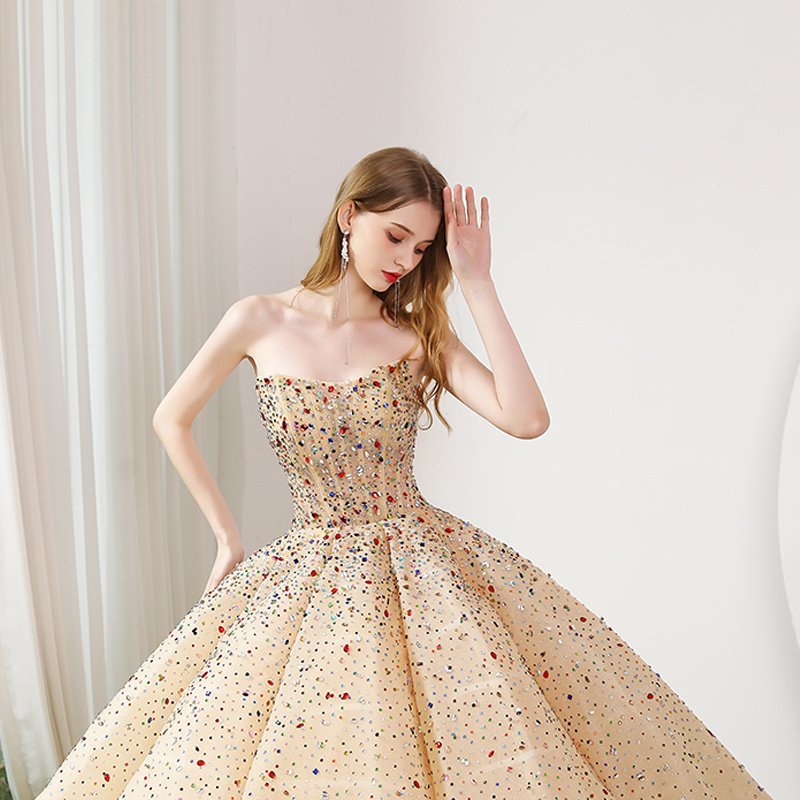 Costume Bride Wedding Dress Tube Top Dress - Image 6