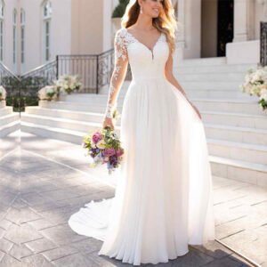sexy-backless-deep-v-neck-wedding-dress-women-white-evening-dress