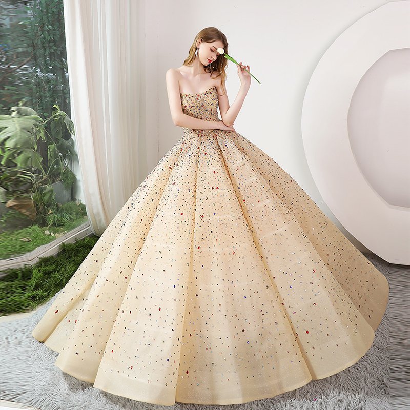 Costume Bride Wedding Dress Tube Top Dress - Image 9