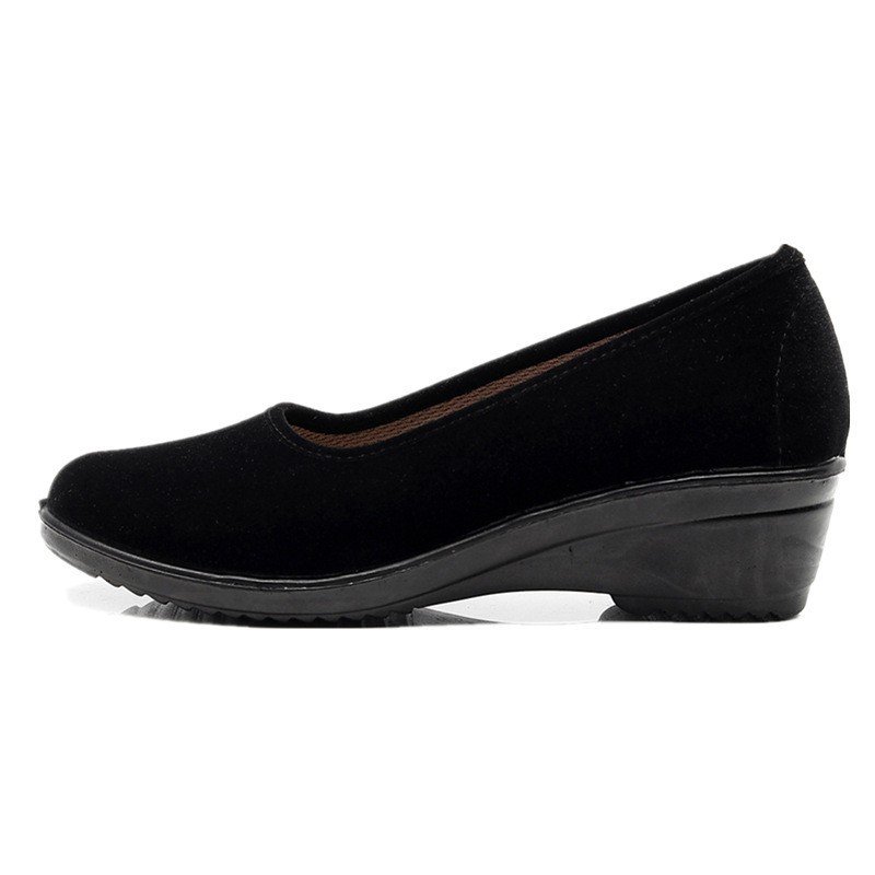 Workwear Soft-soled Black Womens Shoes - Image 3