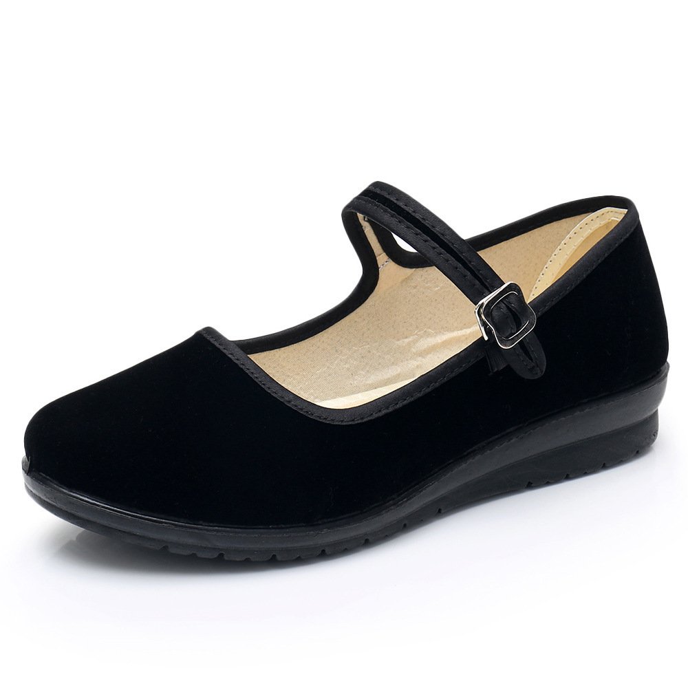 Single-buckle Womens Casual Canvas Shoes - Image 5
