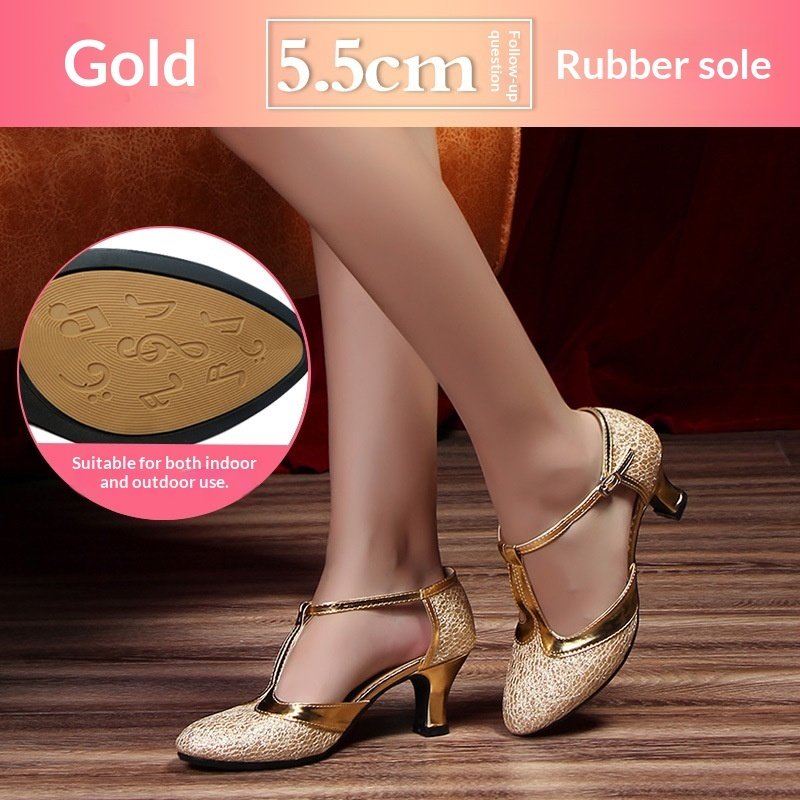 Womens Soft-soled Latin Dance Shoes - Image 3