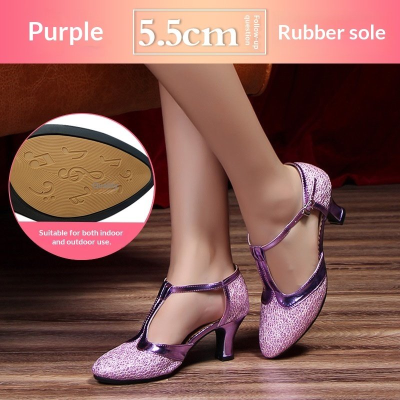 Womens Soft-soled Latin Dance Shoes - Image 4