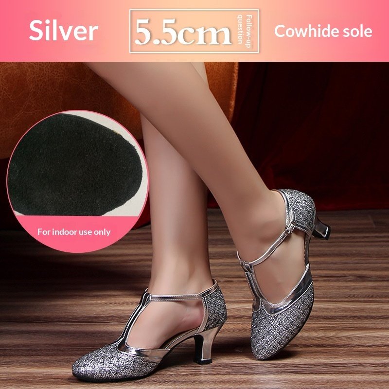 Womens Soft-soled Latin Dance Shoes - Image 7