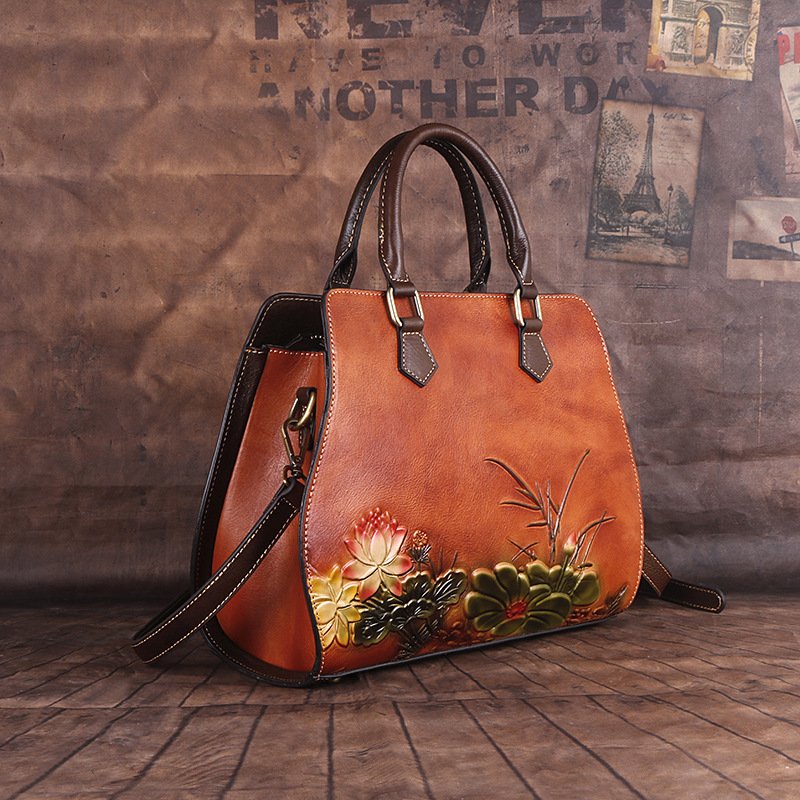 Original first layer cowhide handbags - Image 2