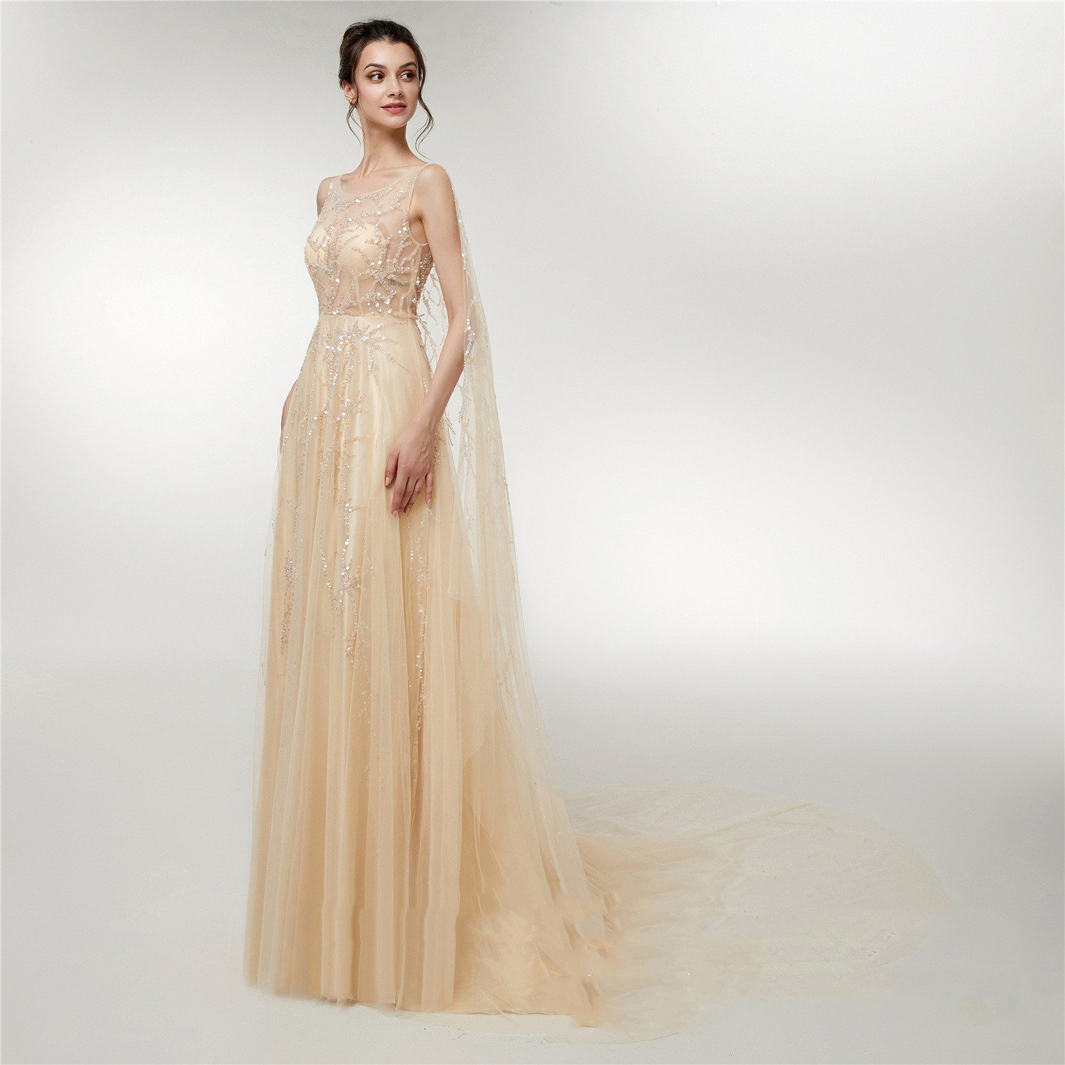 Engerla Wedding Fall New Long Dress - Image 3