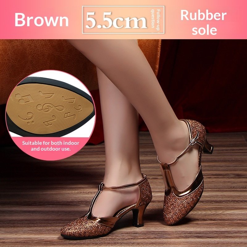 Womens Soft-soled Latin Dance Shoes - Image 8
