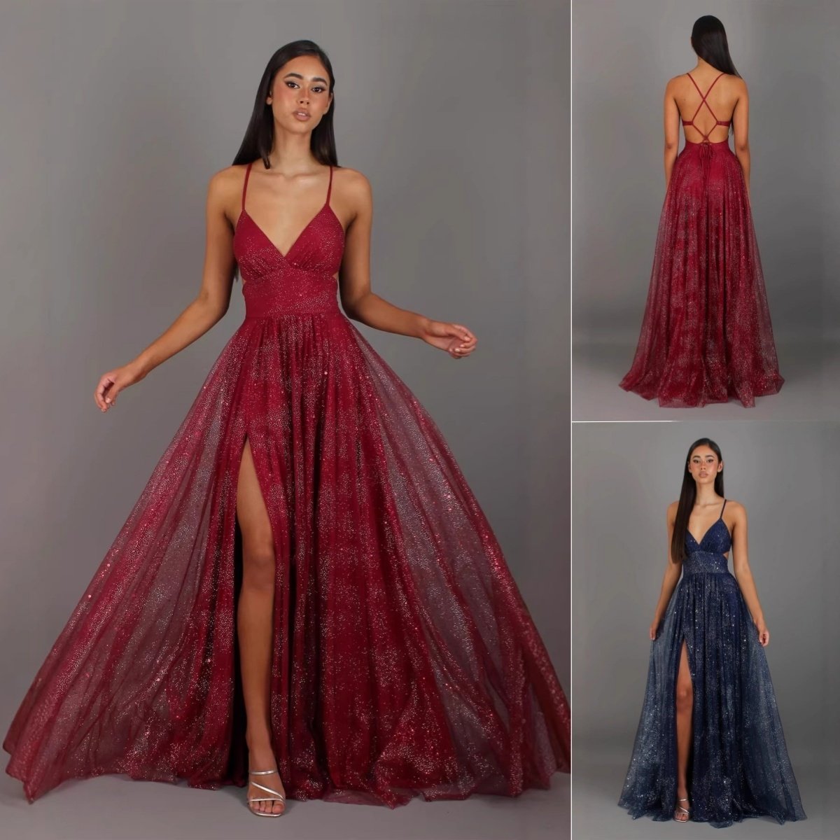 Elegant Womens V-neck Sleeveless Strapless Dress