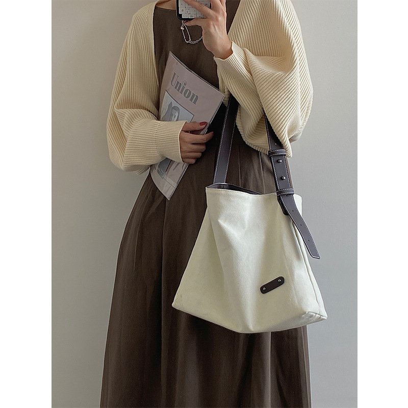 Japanese Simple Canvas Bag Handbags Trend - Image 5