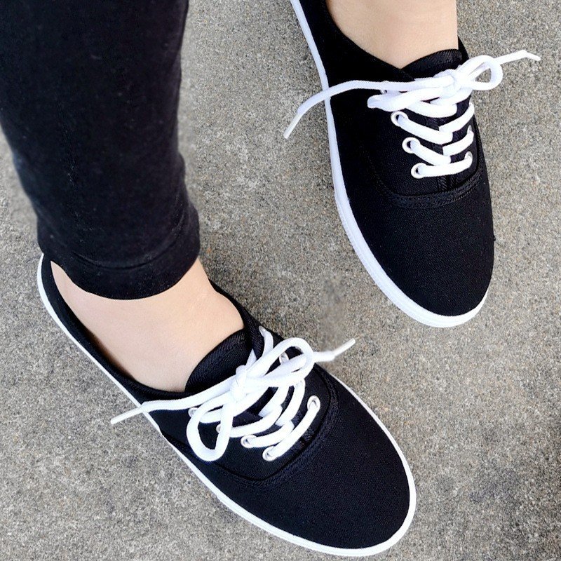 Womens Canvas Sneakerstrack Shoes - Image 9