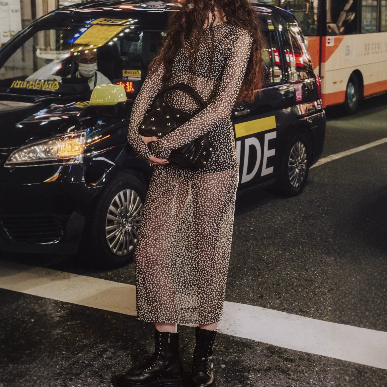 Printed Long-sleeve Dress Womens Party Gown - Image 5