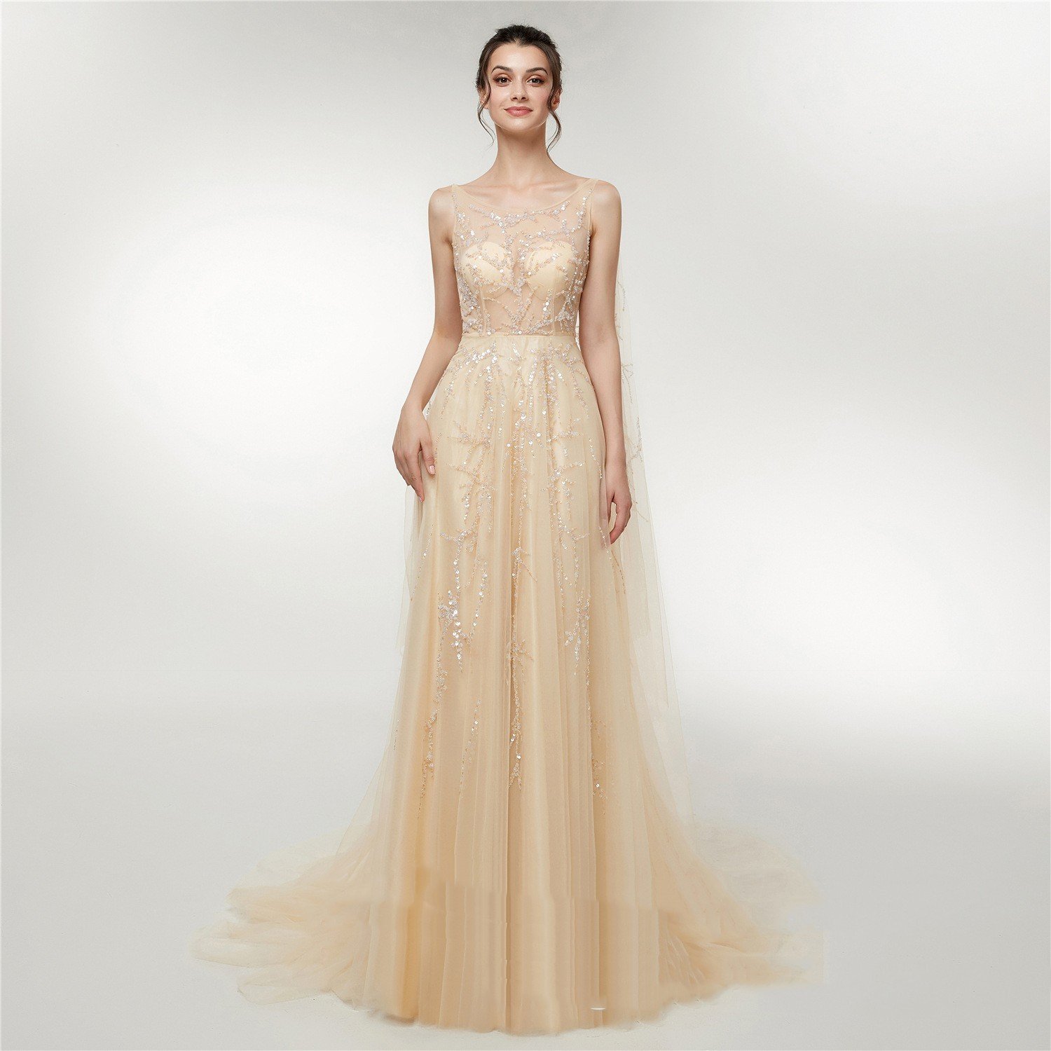 Engerla Wedding Fall New Long Dress - Image 2
