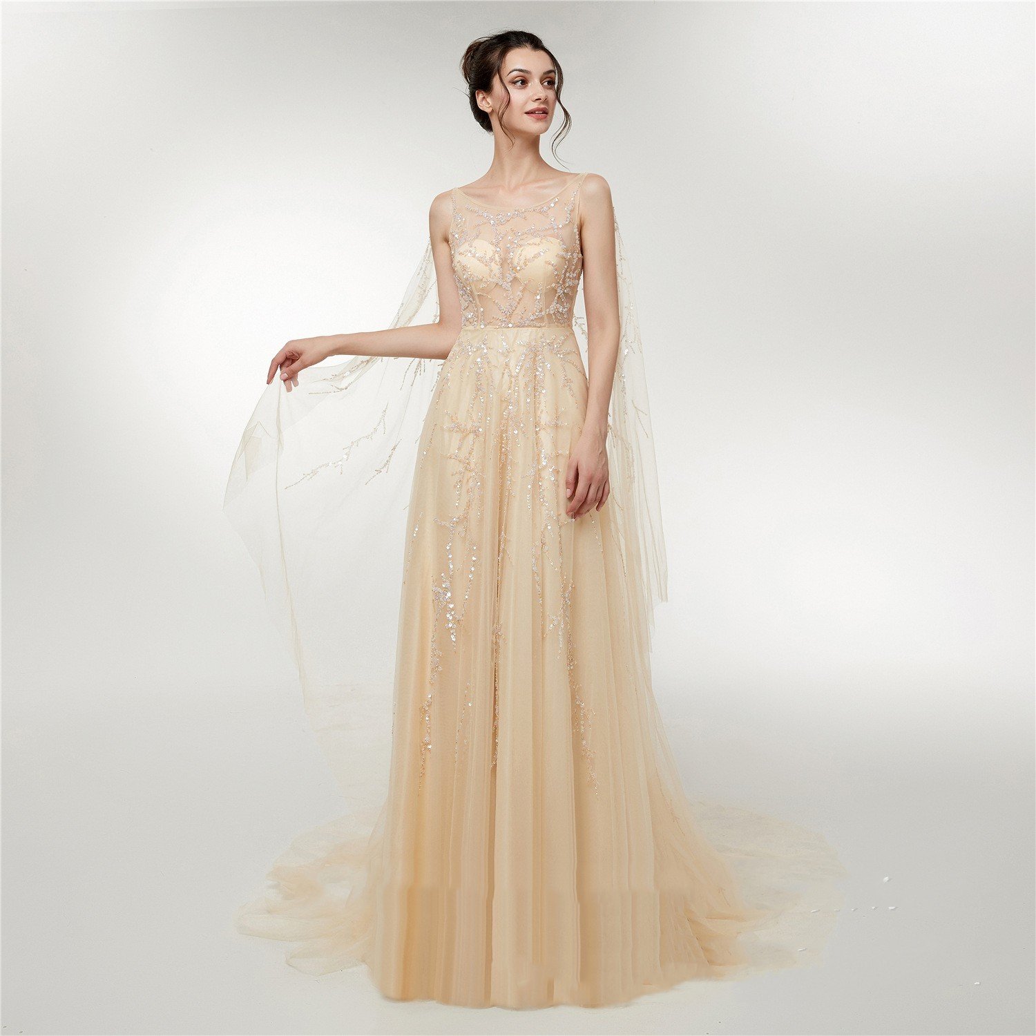 Engerla Wedding Fall New Long Dress - Image 5
