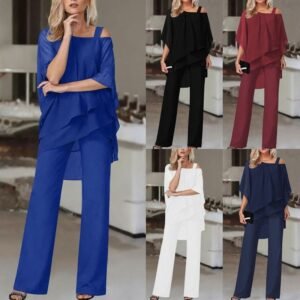 cold-shoulder-asymmetrical-ruffle-blouse