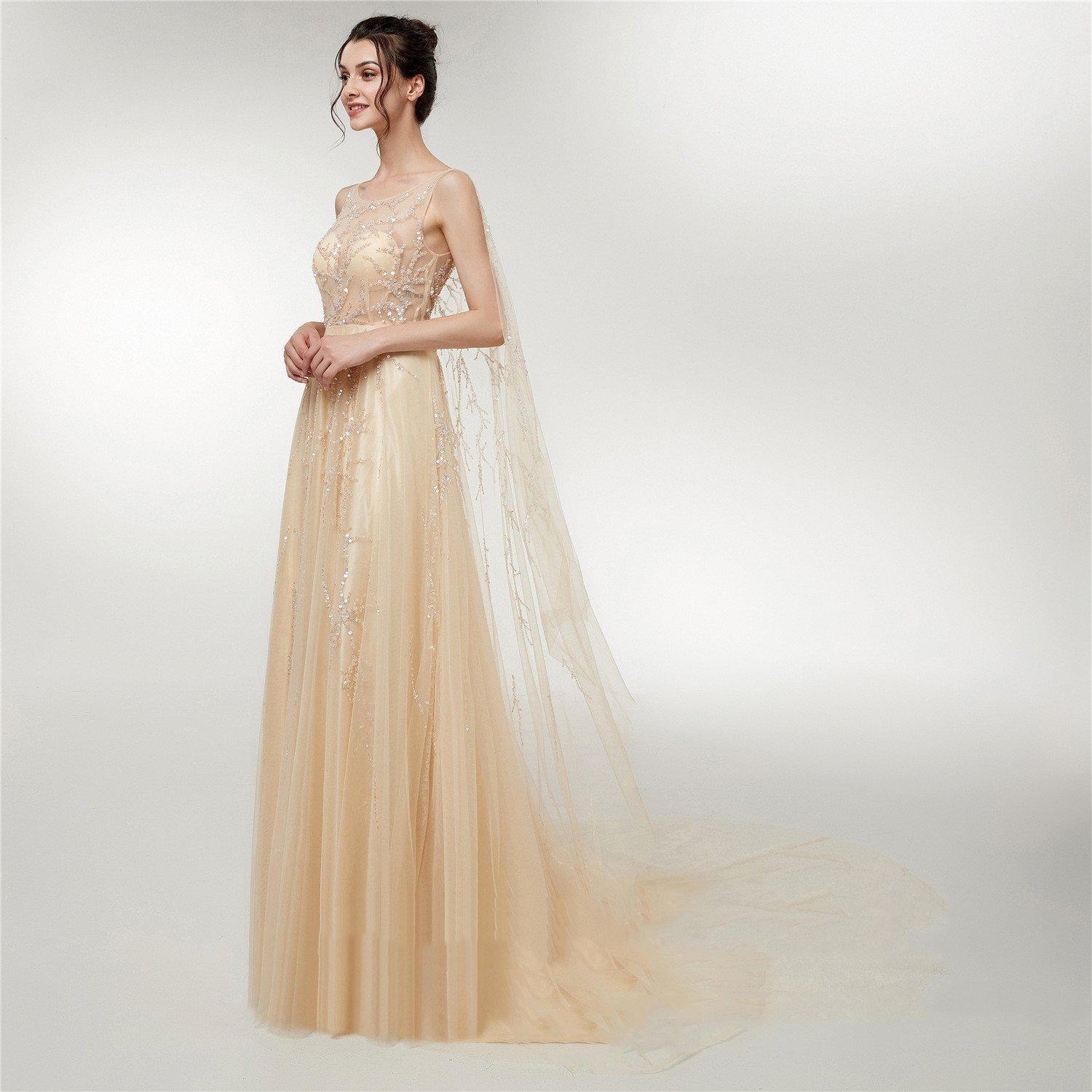 Engerla Wedding Fall New Long Dress - Image 6