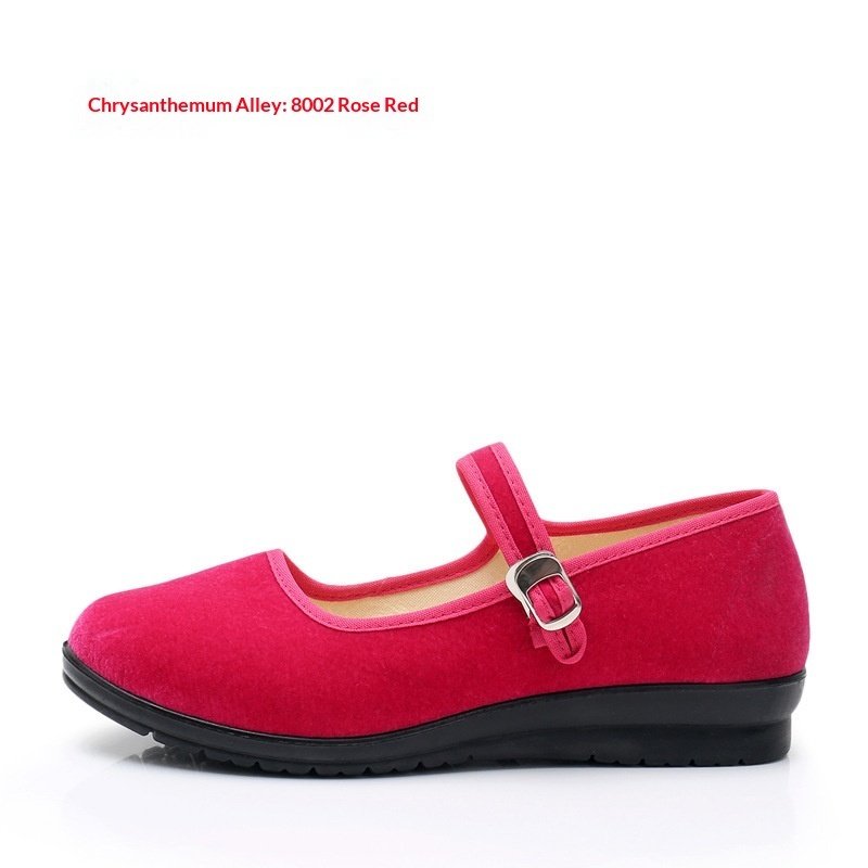Single-buckle Womens Casual Canvas Shoes - Image 6