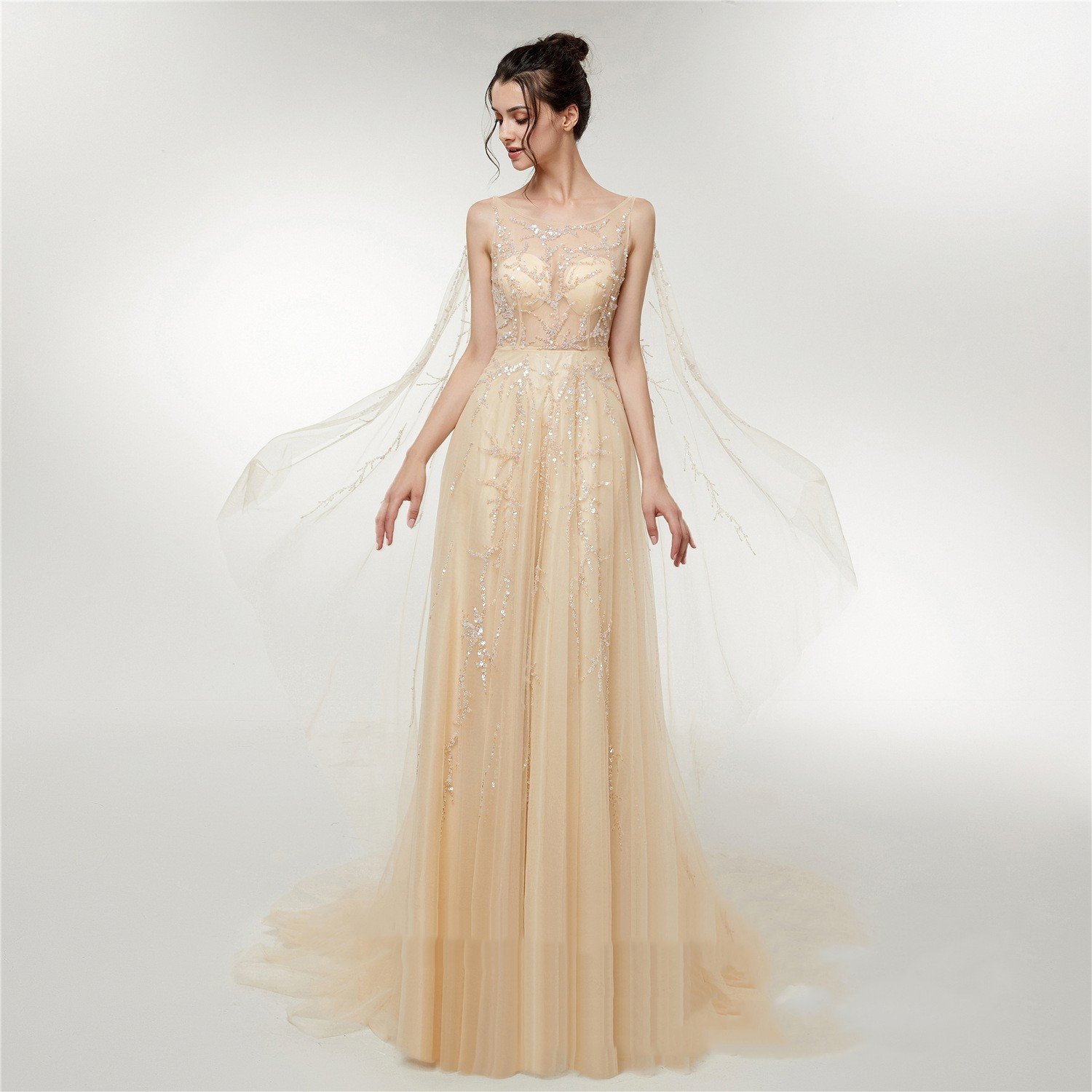 Engerla Wedding Fall New Long Dress - Image 4