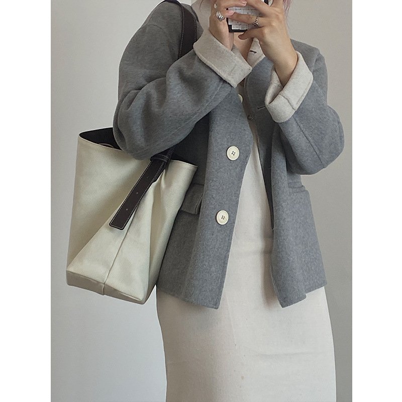 Japanese Simple Canvas Bag Handbags Trend - Image 2